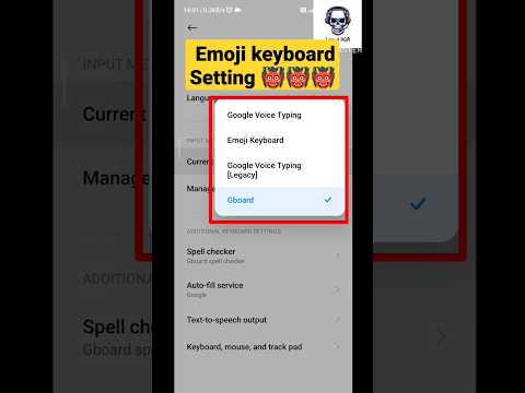 keyboard preference setting//emoji setting in Xiaomi phone 👹👹#shorts #emojiseting