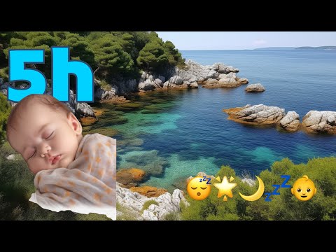 Cicadas by the Sea: 5h of Gentle Sounds for Baby's Sleep 🌊🌙💤👶