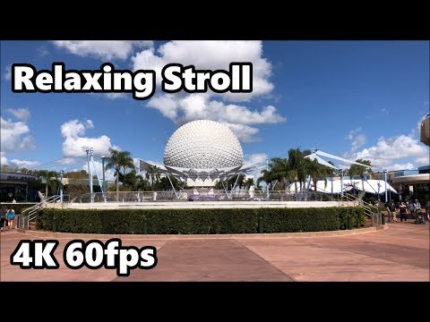 Epcot - Future World | Relaxing Stroll in 4K 60fps | Walt Disney World