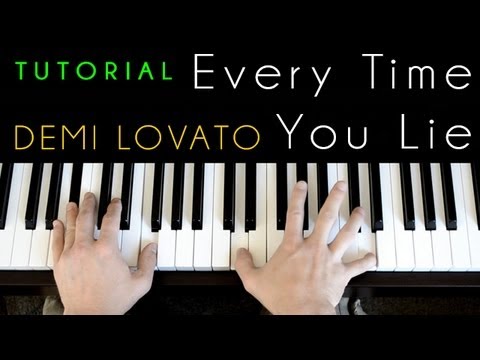 Demi Lovato - Every Time You Lie (piano tutorial & cover)