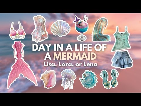 Day in a life of a MERMAID 🧜🏻‍♀️🌊🫧| Lisa, Lora or Lena