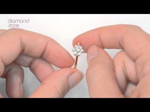 FT20 47JUA - Millie 18K Gold 0.25ct H/Si Diamond Cluster Ring