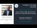 [Scott Edwards] Wings, feathers, flight: the PhyloG2P approach to understanding bird biology