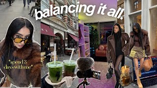 spend a few days with me *PRODUCTIVE & REALISTIC* | work, social plans, solo dates & hard times