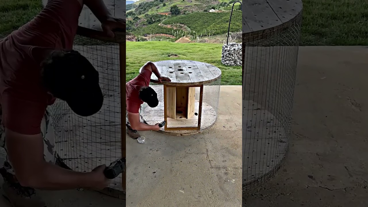 Ce petit garçon a construit une incroyable maison pour ses poussins !