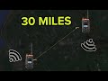 RB627B radio range test: 30 miles communication contact