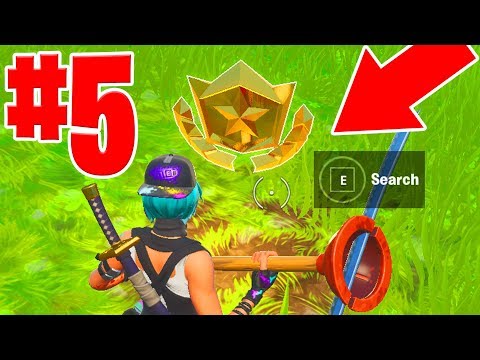 FORTNITE SEASON 10 WEEK 5 SECRET BATTLE STAR  LOCATION  ( SEASON X )