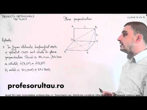cand o dreapta este perpendiculara pe un plan exemple - profesorultau.ro