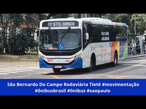 São Bernardo Do Campo Rodoviária Tietê #movimentação #ônibusbrasil #ônibus #saopaulo 