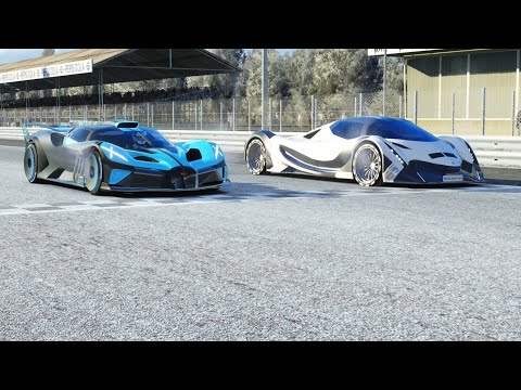 Bugatti Bolide vs Devel Sixteen at Monza Full Course