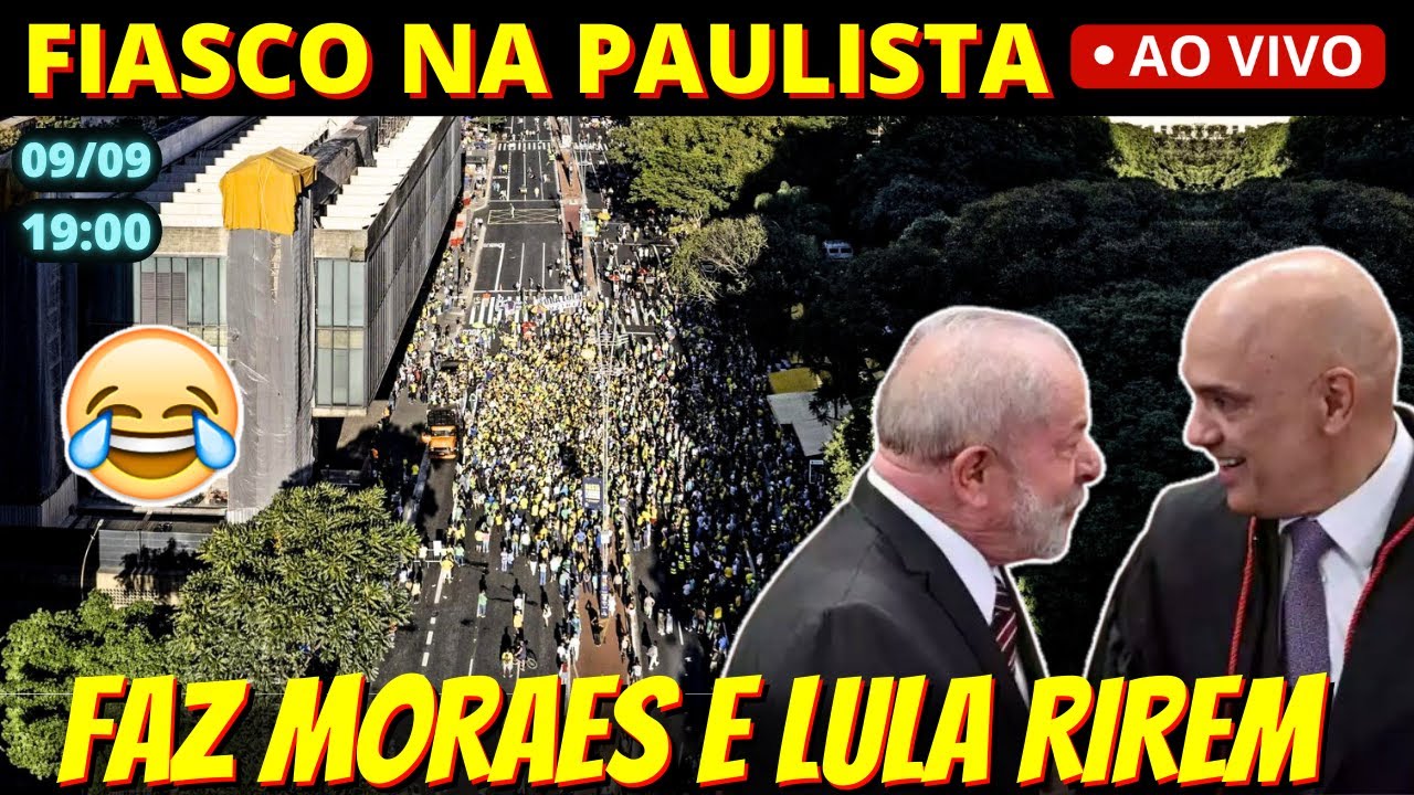 🔴 19h Ato bolsonarista no 7 de setembro vira piada em churrasco de Lula, Moraes e ministros