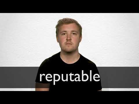REPUTABLE Definition In American English Collins English Dictionary Hqdefault 