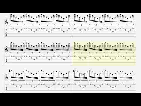 Beautiful arpeggio exercise