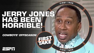 'JERRY JONES HAS DONE A HORRIBLE JOB' 🗣️ - Stephen A. CRITICIZES the Cowboys' offseason | First Take