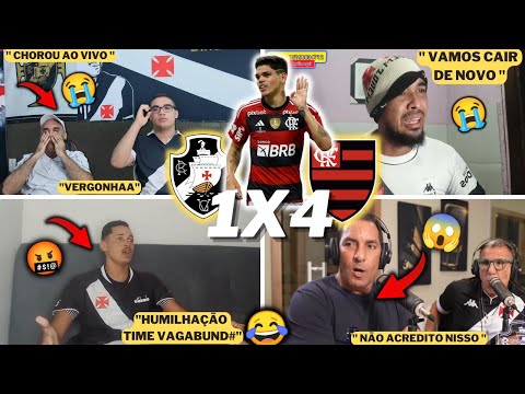 REAÇÕES VASCAINAS E TRISTEZA TOTAL -HUMILHADOS- VASCO 1X4 FLAMENGO - BRASILEIRÃO 2023