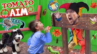 OREO has a TICK! Shawn Throws Tomatoes @ Clown + Lots of Bugs (FUNNel Vlog Vision)