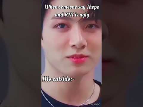 When someone say Jhope and RM is ugly........ #BTS #JK #RM #Jhope #Shorts