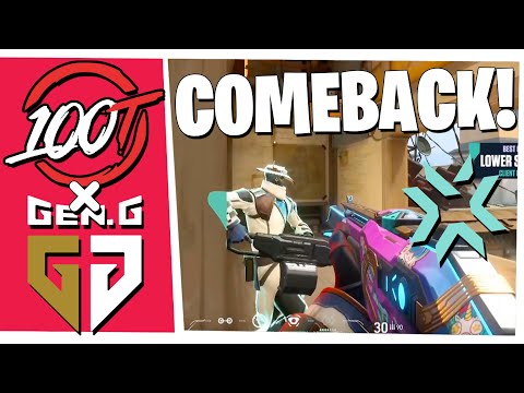 EPIC COMEBACK ! 100T vs GEN.G - HIGHLIGHTS | VCT 2021: North America - Challengers 3