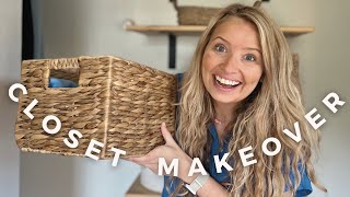 MINIMALIST CLOSET MAKEOVER 2024 | organizing + decluttering