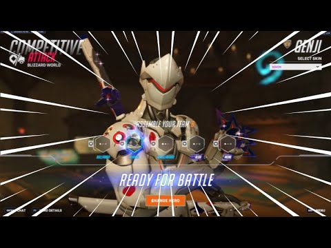 21 FINAL BLOWS! Khaled Genji INSANE CARRY! Overwatch 2 Season 16 Ranked!