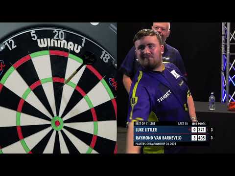 Vintage Barney | Raymond Van Barneveld vs Luke Littler | Players Championship 26 2024 🎯