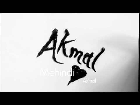 Akmal name mehindi design idea