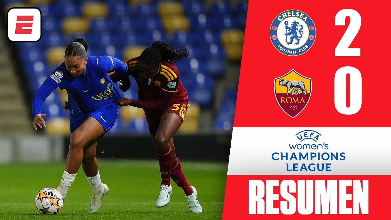 CHELSEA superó sin problemas a la ROMA por 2-0 y es líder del torneo | Women's Champions League