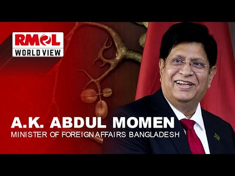 Menteri Luar Negeri Republik Rakyat Bangladesh, A.K. Abdul Momen • #RMOLWORDLVIEW