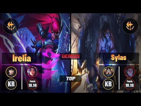Lava IRELIA (Top) [Conqueror] VS SYLAS - Challenger KR Patch 10.10