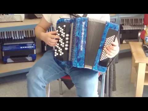 Klangprobe Akkordeon Weltmeister Romance 603, B Griff