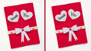Easy and Beautiful Thank you Card | How to make Thank you card | Special Thank you card for teachers
