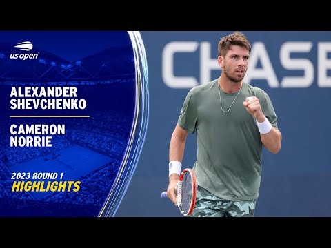 Alexander Shevchenko vs. Cameron Norrie Highlights | 2023 US Open Round 1