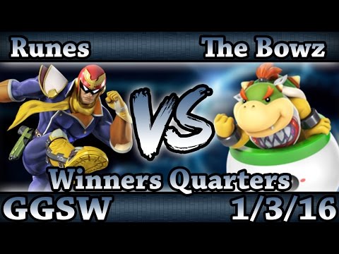 GGSW 14 - Runes (C.Falcon) Vs.The Bowz (Bowser Jr) Smash Wii U Winners Quarters - Smash 4