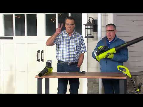Sun Joe 24V Cordless Jet Blower and Grass Trimmer Bundle on QVC