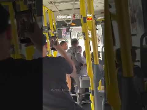 Motorista é retirado à força de ônibus após buzinar para viatura da PM na Zona Norte de SP