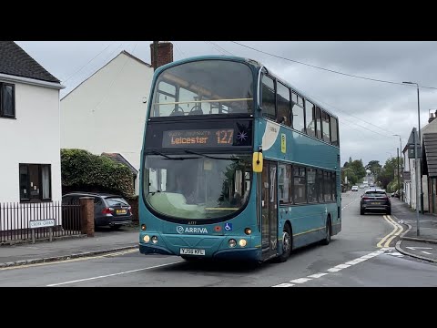Thrash | Arriva Midlands (Leicester) 4777 (YJ56 KFL) Route 127 | Loud turbo whistle