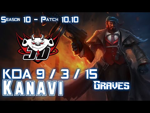 JDG Kanavi GRAVES vs EKKO Jungle - Patch 10.10 KR Ranked