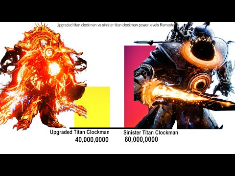 Upgraded Titan Clockman vs Sinister titan clockman power levels Remastered 51