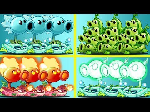 Plants Vs Zombies 2 4 Team Plant Pea&Vine Vs Pea&Vine-Who Can Win?PvZ 2