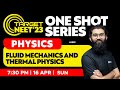 Target NEET 2023 One Shot Series Physics Fluid Mechanics And Thermal Physics XYLEM NEET