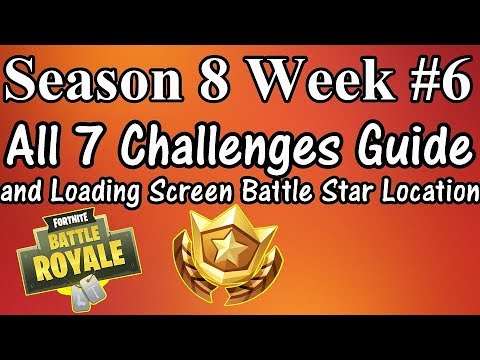 Season 8 week 6 All Challenge Guides and Battle Star Location