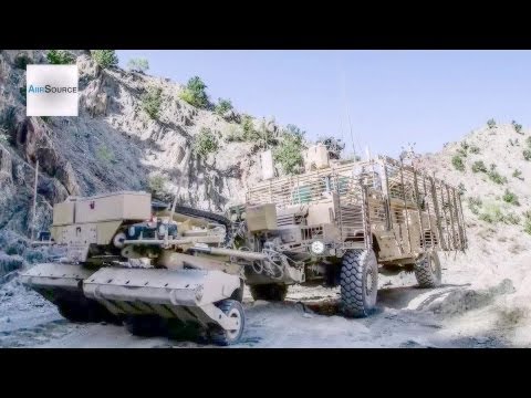 U.S. Soldiers in Route Clearance Convoy