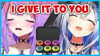 Kanata gave her Mocopi to Vivi when they hung out together