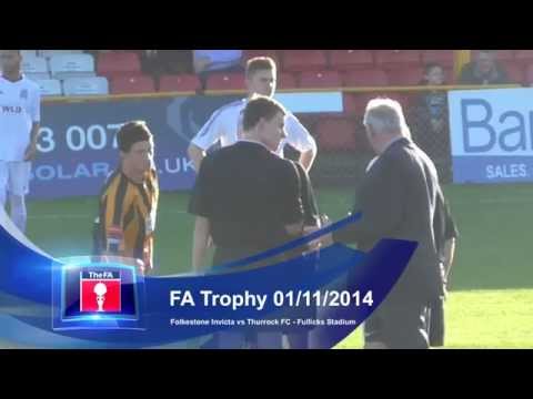 Folkestone Invicta vs Thurrock FC - FA Trophy - Highlights & Interview