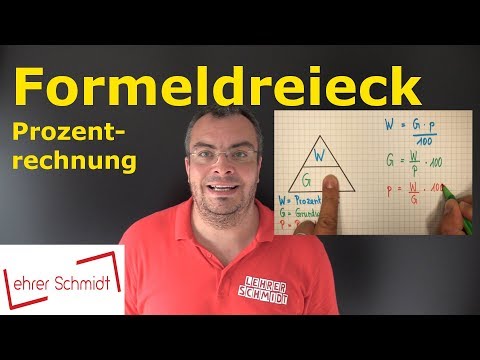 Percentage calculation - Formula triangle - Formulas made easy! | Mathematics | Lehrerschmidt