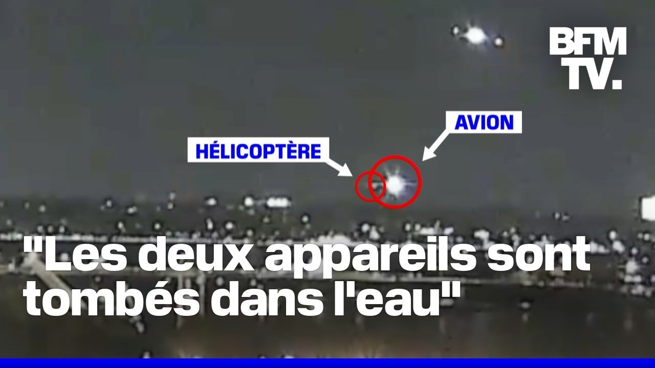 Crash à Washington: un avion de de ligne s'écrase après une collision avec un hélicoptère militaire