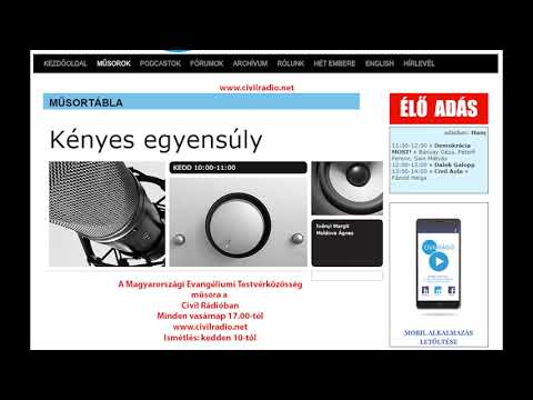 2021.03.14. Kényes Egyensúly - Civil Rádió - Iványi Margit - Hegyaljainé Júlia