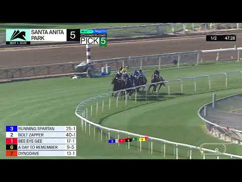 A Day to Remember wins Race 5 on Sunday, March 1 at Santa Anita Park