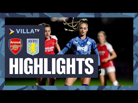HIGHLIGHTS | Arsenal Women 4-0 Aston Villa Women | Conti Cup Semi-final