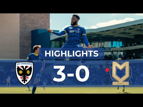 AFC Wimbledon 3-0 Milton Keynes Dons 📺 | Callum's late double brings joy ✌️ | Highlights 🟡🔵